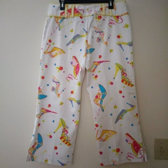 Lavie Boheme Size 12 Women's High Heels & Floral Print Capri Pant - Picture 3 of 9